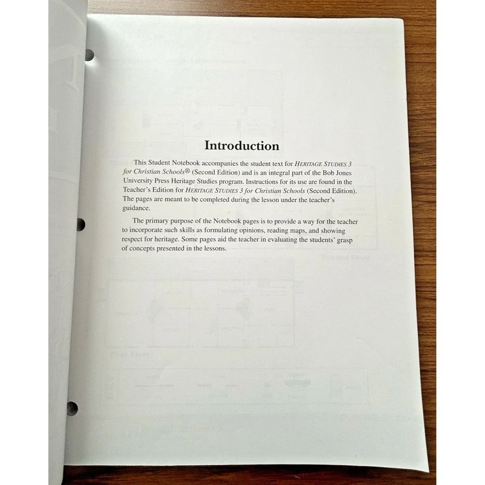 BJU Press Heritage Studies Grade‎ 3 Teacher's Guide Student Notebook & Handouts